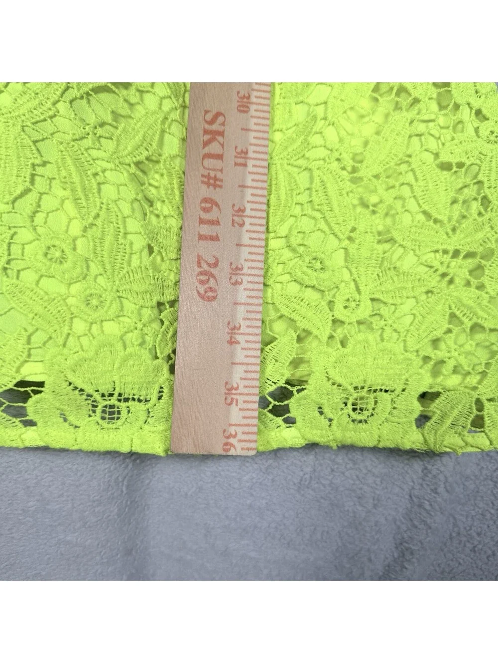 J Crew Collection Womens Floral Lace Sleeveless Sheath Dress Neon Yellow Size 6